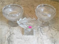 CRYSTAL CANDY DISHES