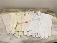 8 PAIRS ASSORTED LEATHER GLOVES