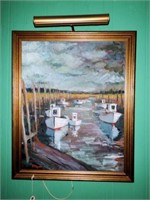 Original framed Howard Schroeder oil