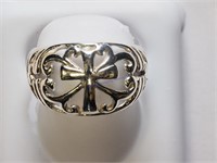 Sterling Silver Flower Shape Ring