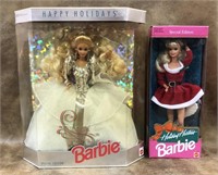 Holiday Hostess and Happy Holidays Barbies