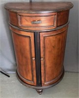 Wooden Demilune Cabinet