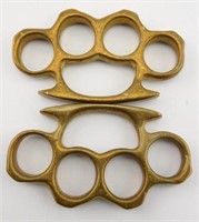 Lot #66 - (2) Brass knuckles