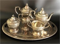Gorham Silver Plate Coffee & Tea Set