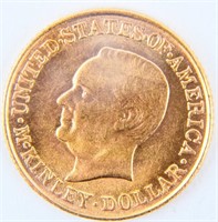 Coin 1917 McKinley $1 Gold Commemorative Gem BU