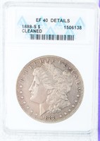 Coin 1888-S Morgan Silver Dollar ANACS EF 40