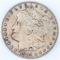 Coin 1904-S Morgan Silver Dollar Extra Fine