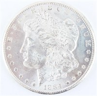 Coin 1884-CC Morgan Silver Dollar Brilliant Unc.