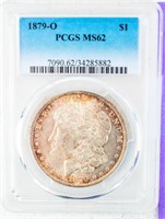Coin 1879-O Morgan Silver Dollar PCGS MS62
