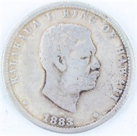 Coin 1883 Hawaii Quarter Scarce!