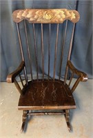 "Lock 1776" Wooden Rocking Chair