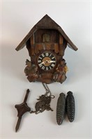 Vintage Handcrafted Wooden Cuckoo Clock