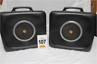 (2) Dinocaster Outdoor Speakers w/Handles 17 12"
