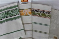 4 German Linen Towels - New