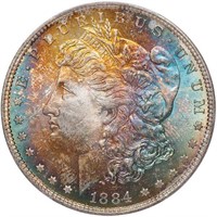 $1 1884 PCGS MS65