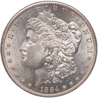 $1 1884-S PCGS AU58+ CAC