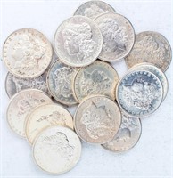 Coin 15 Morgan Silver Dollars 1878-S BU