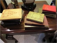 Ten Assorted Books: Includes Leather Bound "Obras