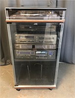JVC Stereo System & Component Rack