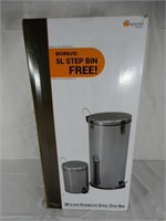 NEW IMPERIAL HOME 2 PC. STEP GARBAGE BINS