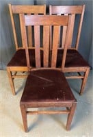 Vintage Oak Dining Chairs