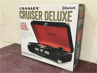 Crosley Cruiser Deluxe 3-Speed Portable Turntable