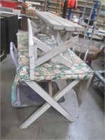 Vintage White Picnic Table & Benches