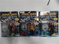 Set of three vintage Star Trek figures