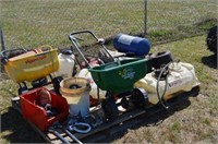 PALLET OF VARIOUS LAWN CARE ITEMS