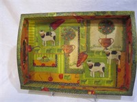 Tray w. cows