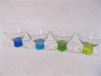 4 multicolored glasses