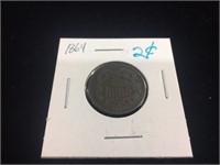 1864 2 Cent Piece