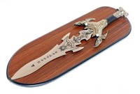 New 15" collectible fantasy dagger w/ plaque