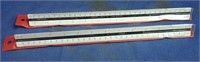 2 new Engineer rulers - 3 sided w/ 6 measuring