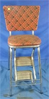 Vintage stool with drop down steps