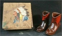 Vintage Handkerchief box and BMP boots
