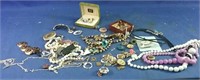 assorted costume jewelry