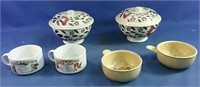 Serving bowls Gresley England  7" round & soup