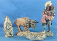 4 Native Giftware Figurines