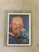 Autographed Johnny Bower Card