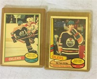 Two Wayne Gretzky Cards. 
Second Year 1980 Card.