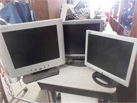 Three Computer Monitors