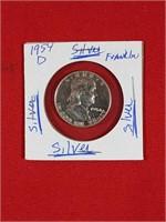 1954 Franklin Silver Half Dollar