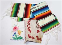 Two Embroidered Table Cloths