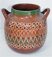 Hand Painted Terra Cotta Planter