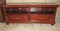 Entertainment Console in Cherry Finish