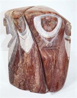 Carved Red Marble Sculpture