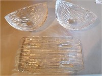 Glass Tray and Display Bowls (lot of three)