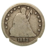 1888-S Seated Liberty Silver Quarter