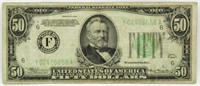 Series 1934 Green Seal $50 Federal Reserve Note